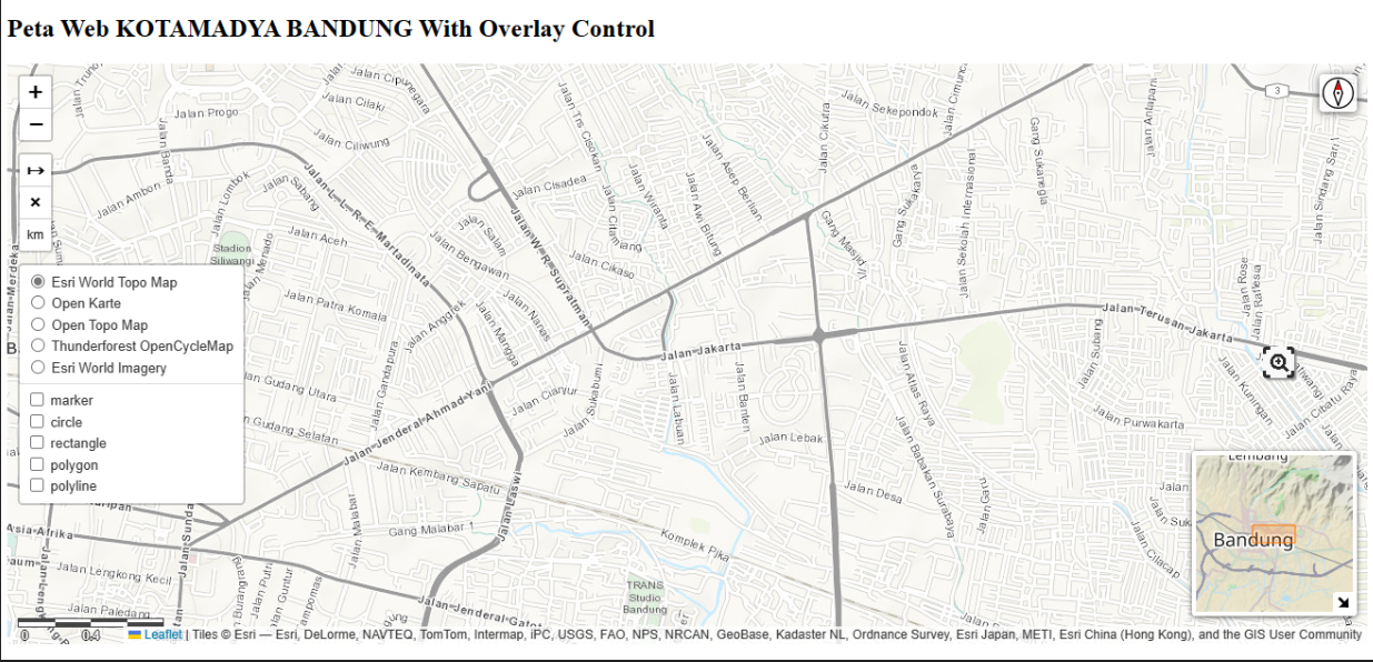 Geographic Peta Kota Bandung